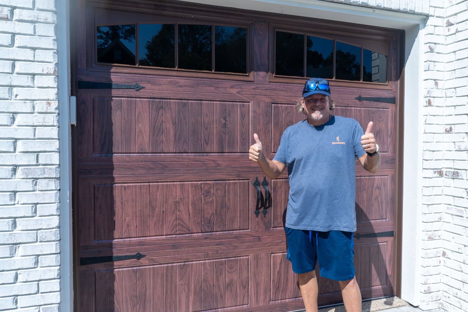 Upgrade with Our Walnut Garage Doors